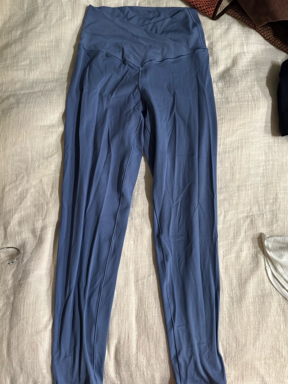 aerie Slate Cornflower Blue High-Rise V Criss Cross Waist Leggings